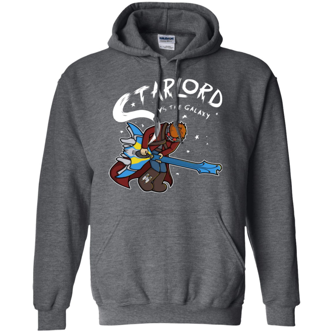 Sweatshirts Dark Heather / Small Starlord vs The Galaxy Pullover Hoodie