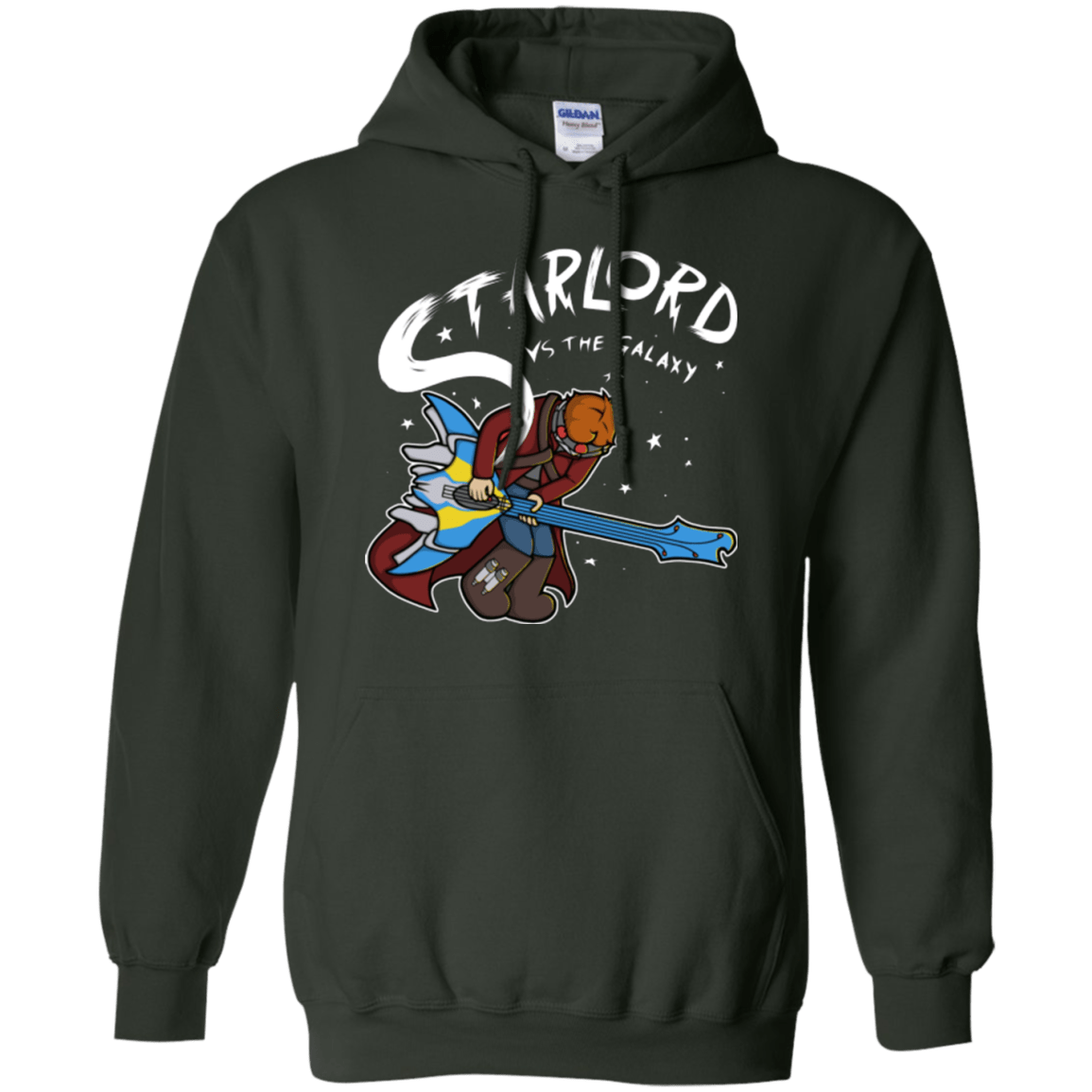 Sweatshirts Forest Green / Small Starlord vs The Galaxy Pullover Hoodie