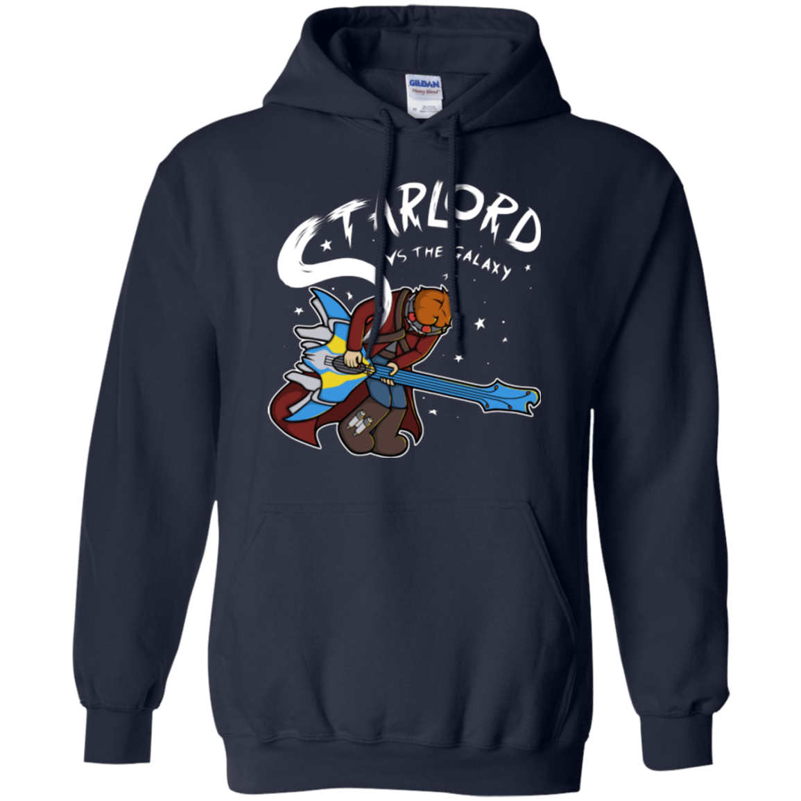 Sweatshirts Navy / Small Starlord vs The Galaxy Pullover Hoodie