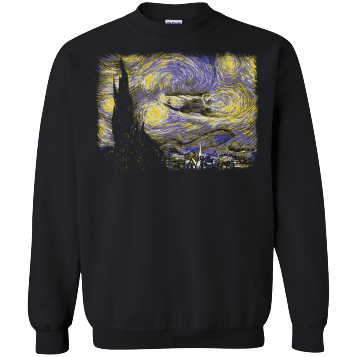 Sweatshirts Black / Small Starry Delorean Crewneck Sweatshirt
