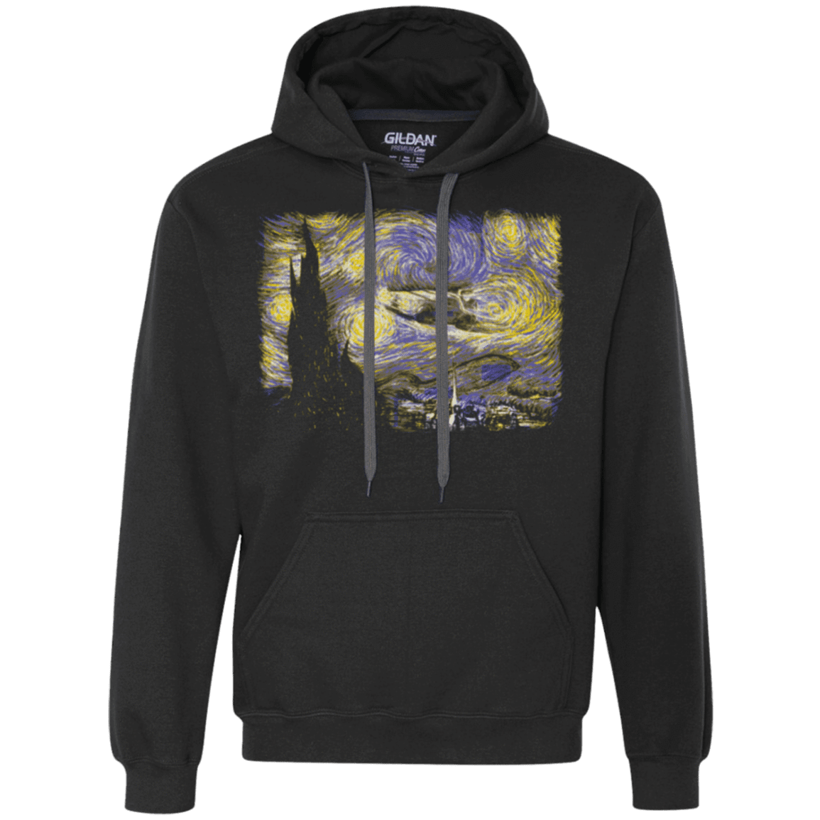 Sweatshirts Black / Small Starry Delorean Premium Fleece Hoodie