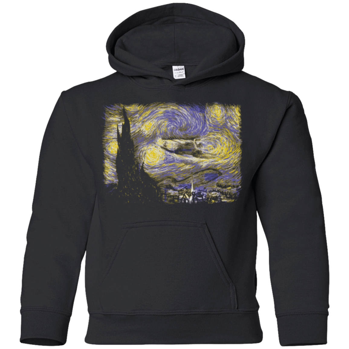 Sweatshirts Black / YS Starry Delorean Youth Hoodie