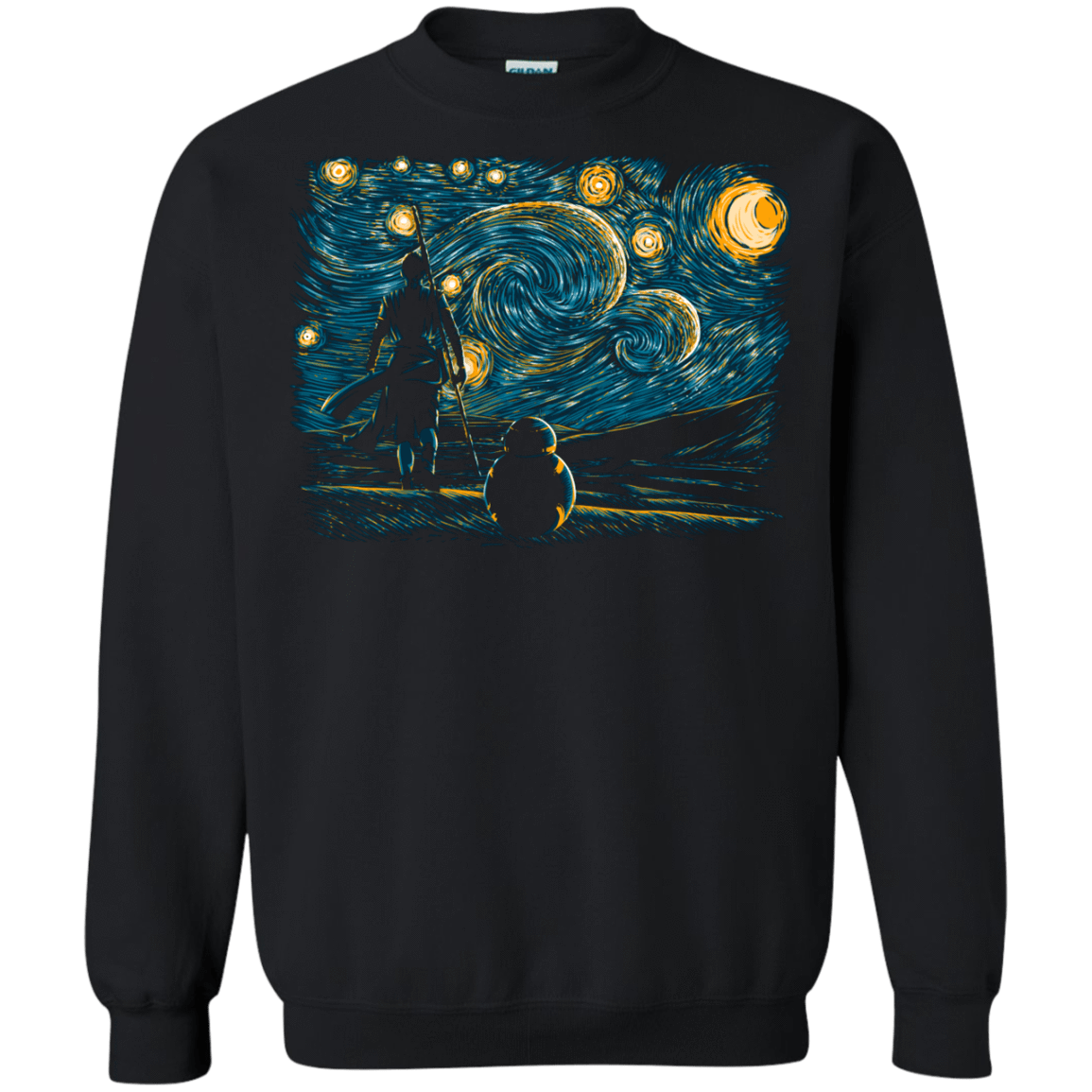 Sweatshirts Black / S Starry Desert Crewneck Sweatshirt
