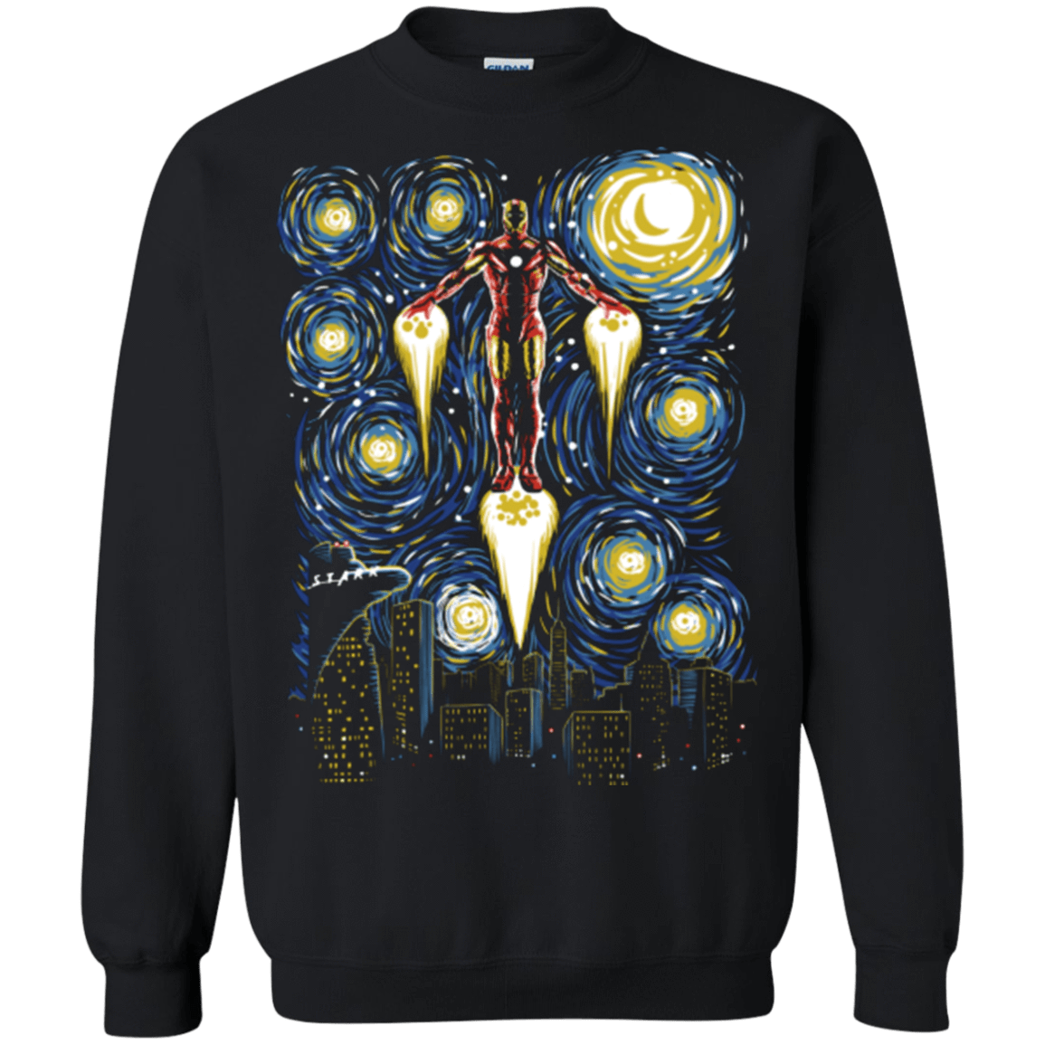 Sweatshirts Black / Small Starry Iron Crewneck Sweatshirt