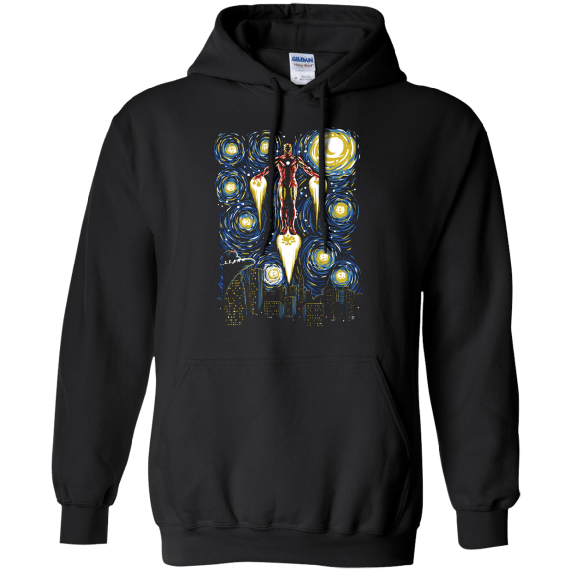 Sweatshirts Black / Small Starry Iron Pullover Hoodie