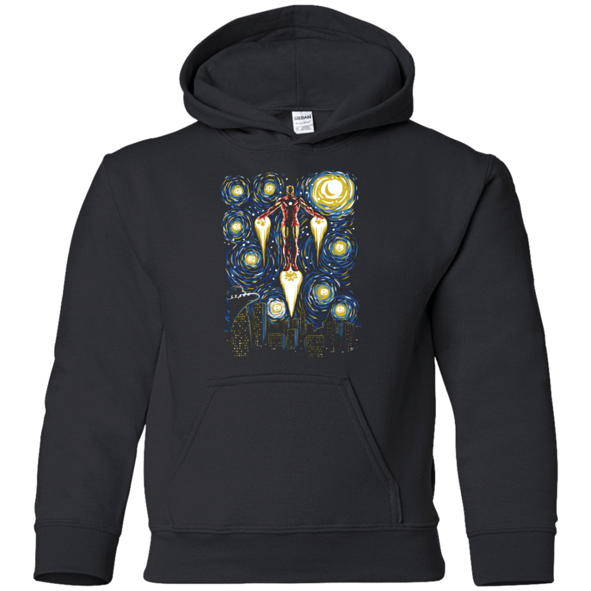 Sweatshirts Black / YS Starry Iron Youth Hoodie