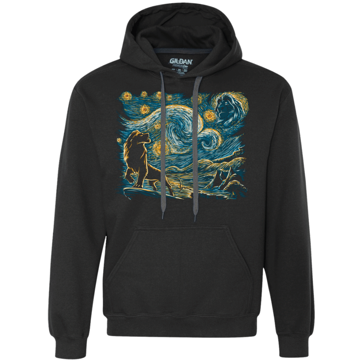 Sweatshirts Black / S Starry King Premium Fleece Hoodie