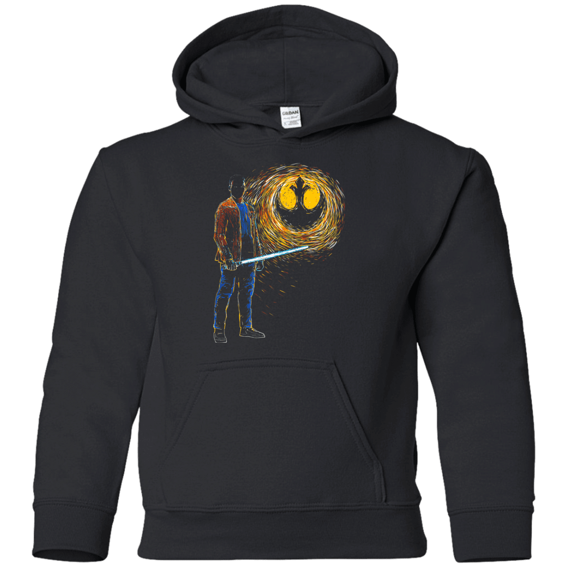 Sweatshirts Black / YS Starry knights Finn Youth Hoodie