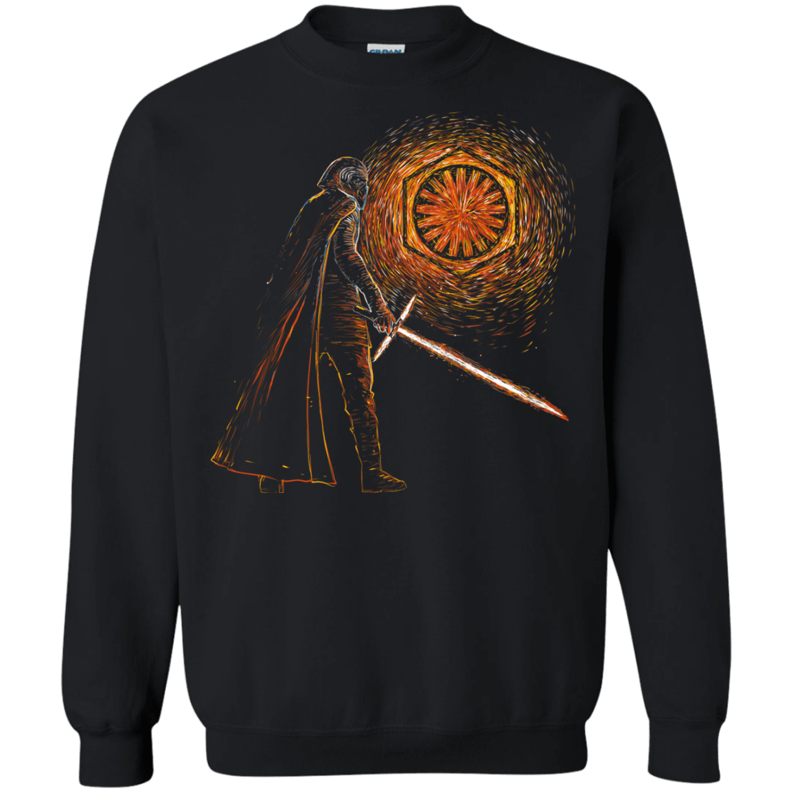 Sweatshirts Black / Small Starry knights Kylo Crewneck Sweatshirt