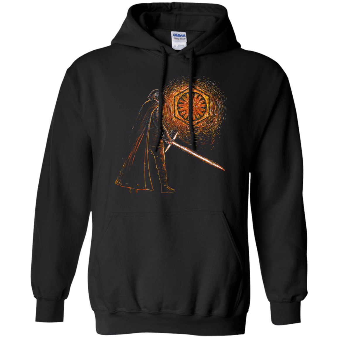Sweatshirts Black / Small Starry knights Kylo Pullover Hoodie