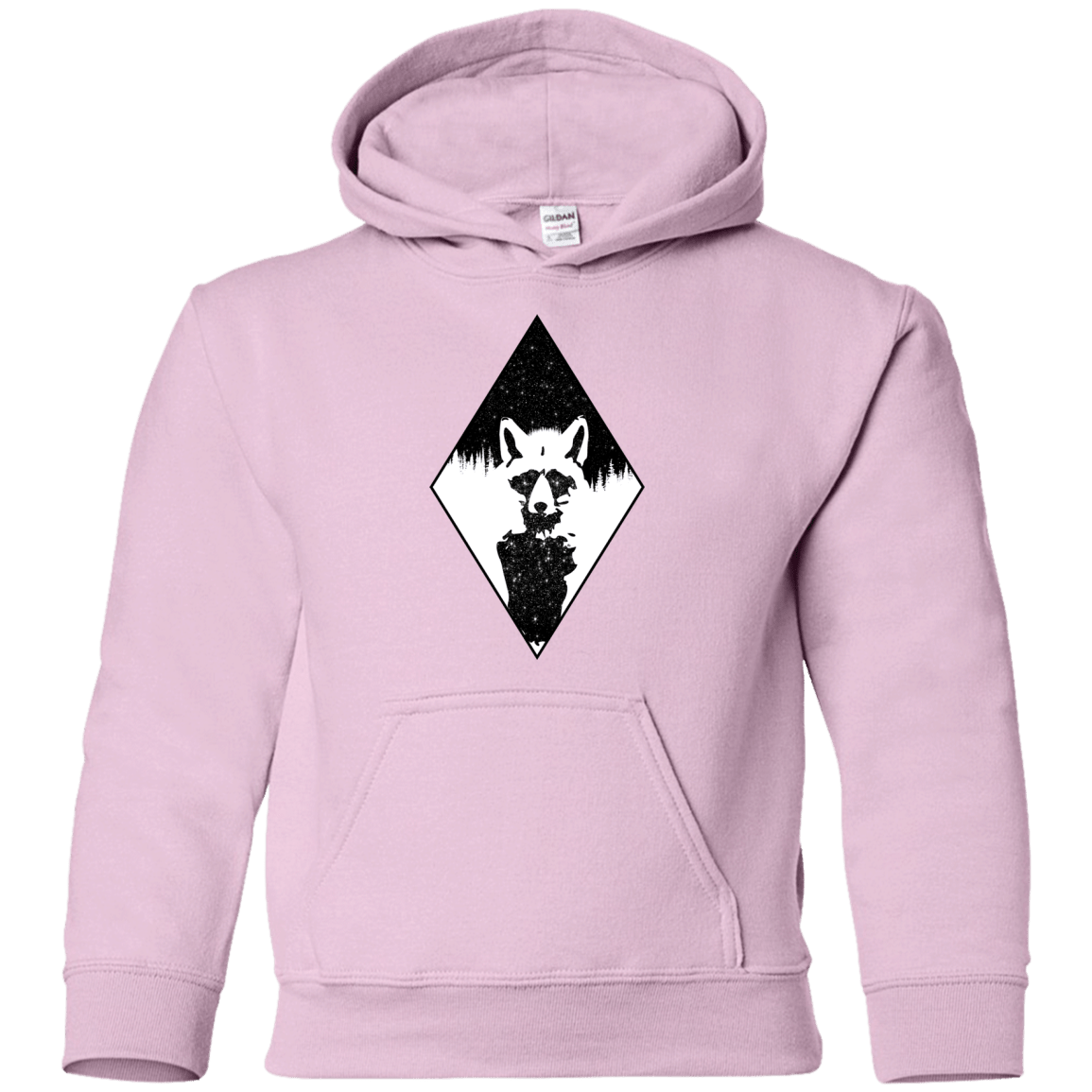 Sweatshirts Light Pink / YS Starry Raccoon Youth Hoodie