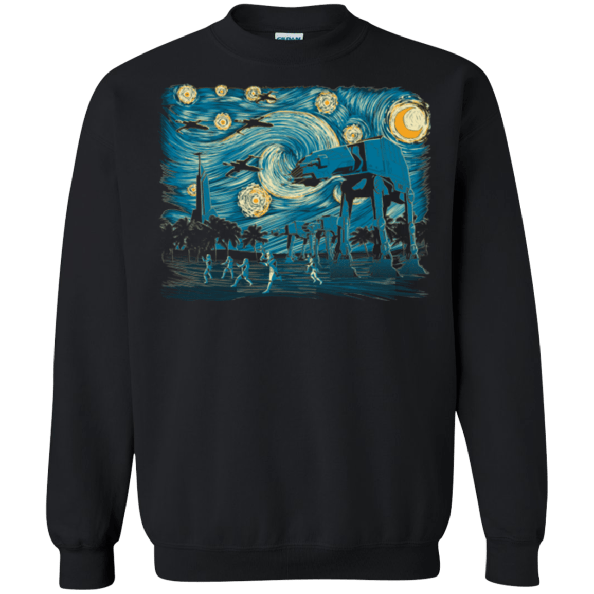 Sweatshirts Black / Small Starry Scarif Crewneck Sweatshirt
