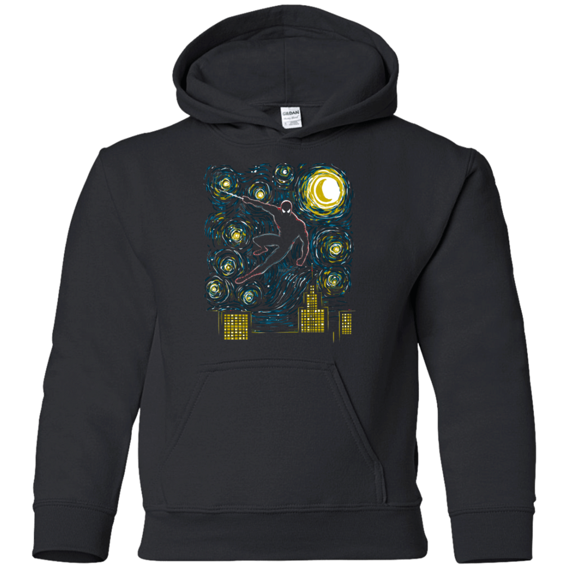 Sweatshirts Black / YS Starry Spider Youth Hoodie
