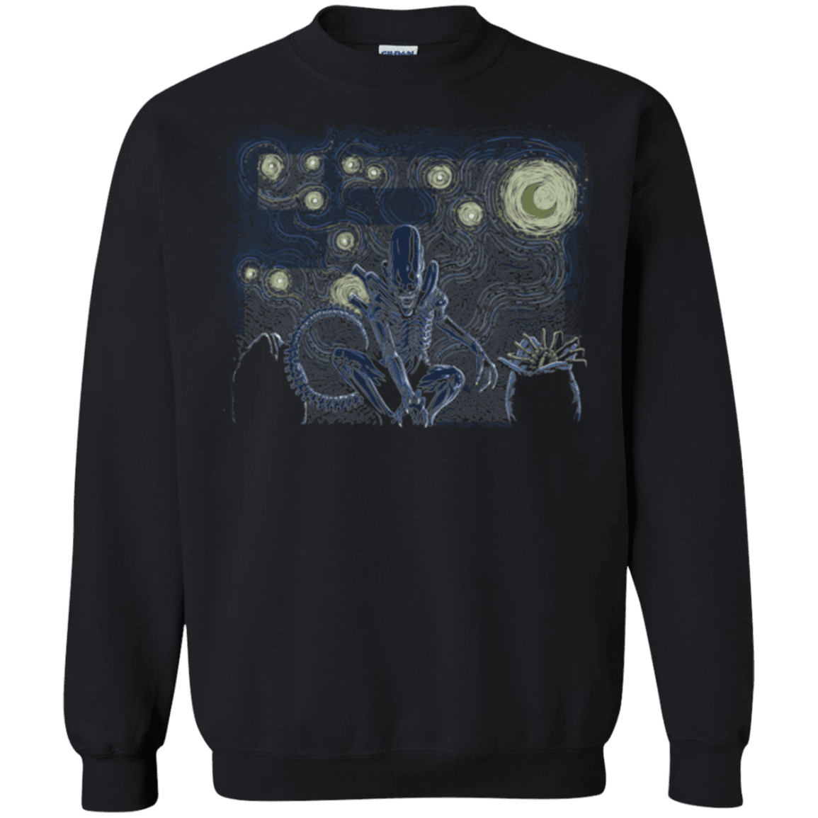 Sweatshirts Black / Small Starry Xenomorph Crewneck Sweatshirt