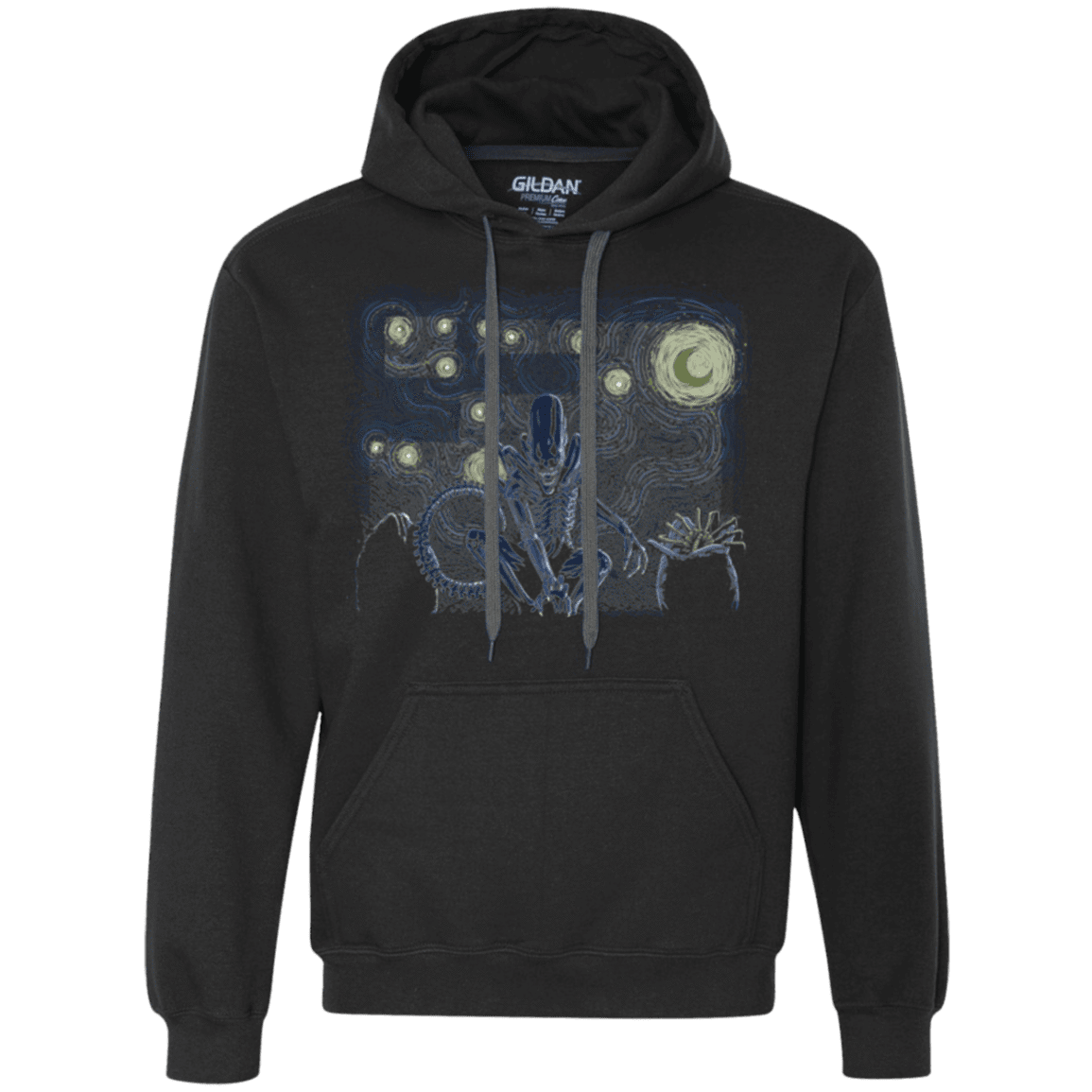 Sweatshirts Black / Small Starry Xenomorph Premium Fleece Hoodie