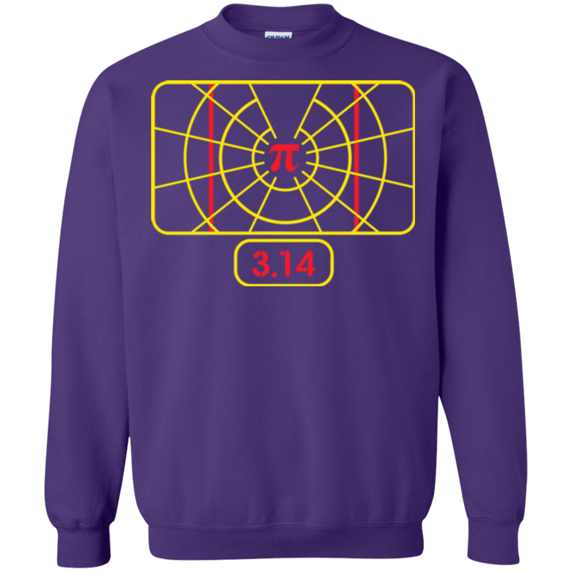 Sweatshirts Purple / Small Stay on Pi Crewneck Sweatshirt