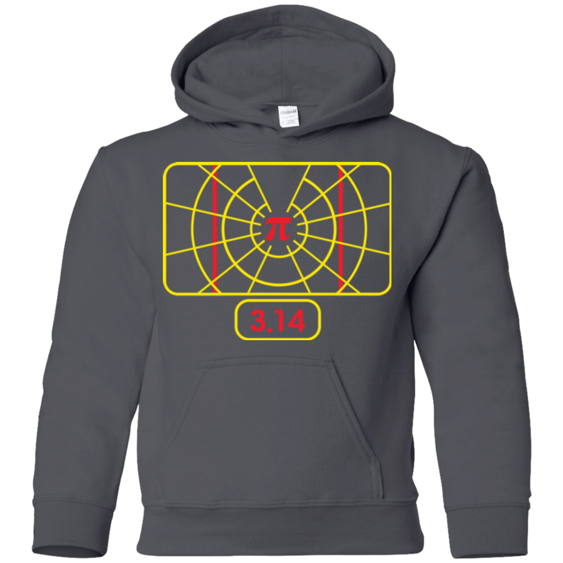 Sweatshirts Charcoal / YS Stay on Pi Youth Hoodie