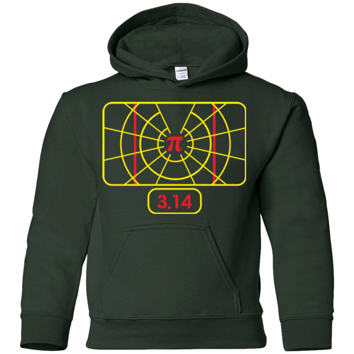 Sweatshirts Forest Green / YS Stay on Pi Youth Hoodie