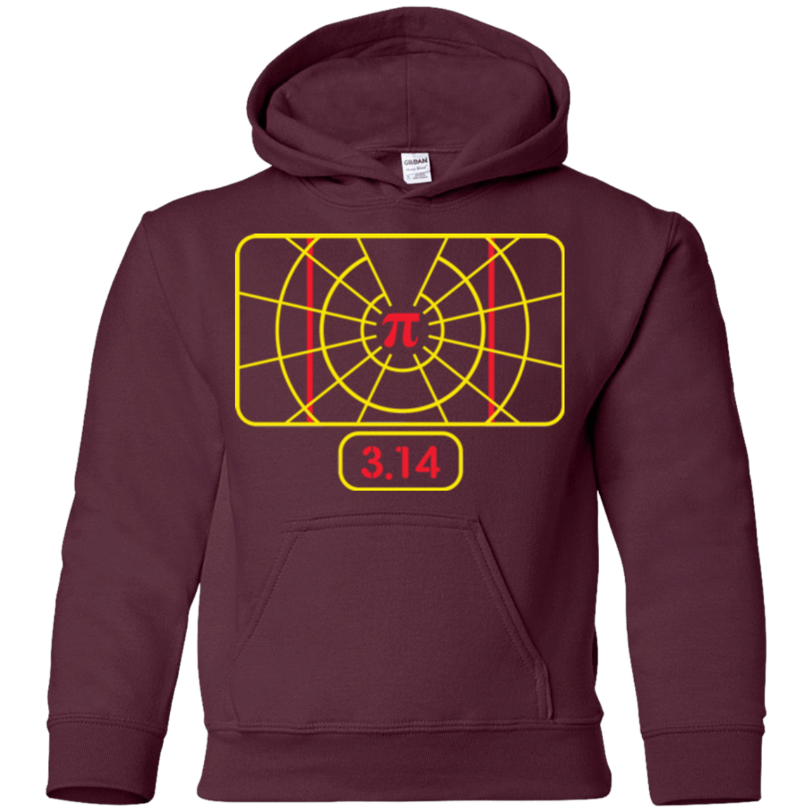 Sweatshirts Maroon / YS Stay on Pi Youth Hoodie