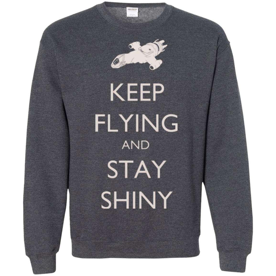 Sweatshirts Dark Heather / Small Stay Shiny Crewneck Sweatshirt