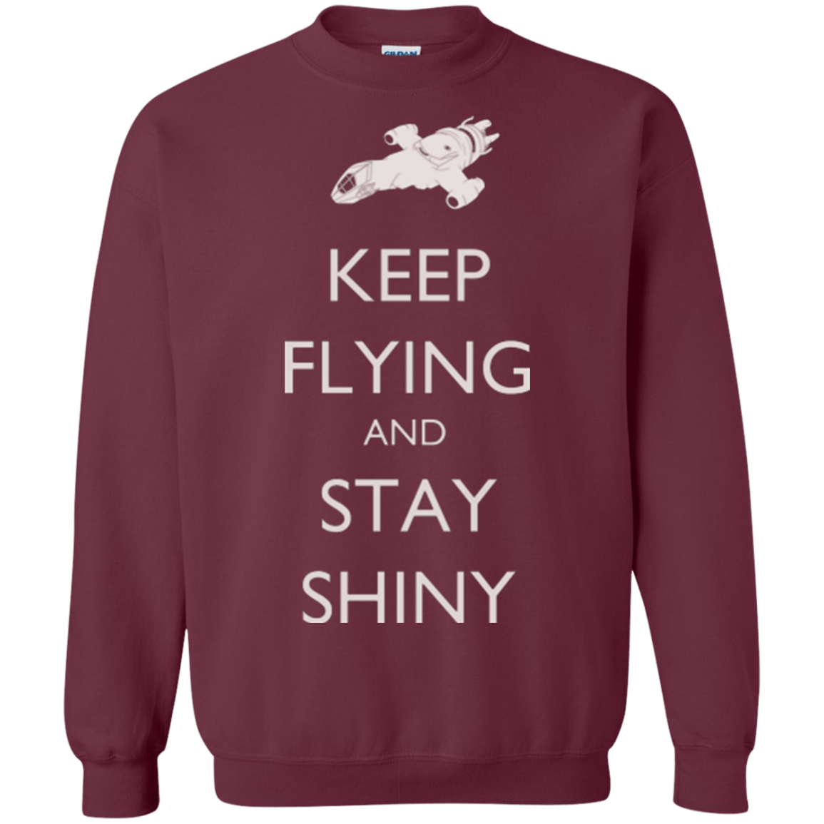 Sweatshirts Maroon / Small Stay Shiny Crewneck Sweatshirt