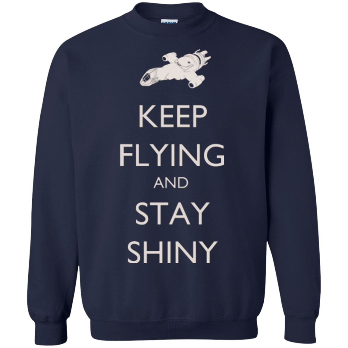 Sweatshirts Navy / Small Stay Shiny Crewneck Sweatshirt