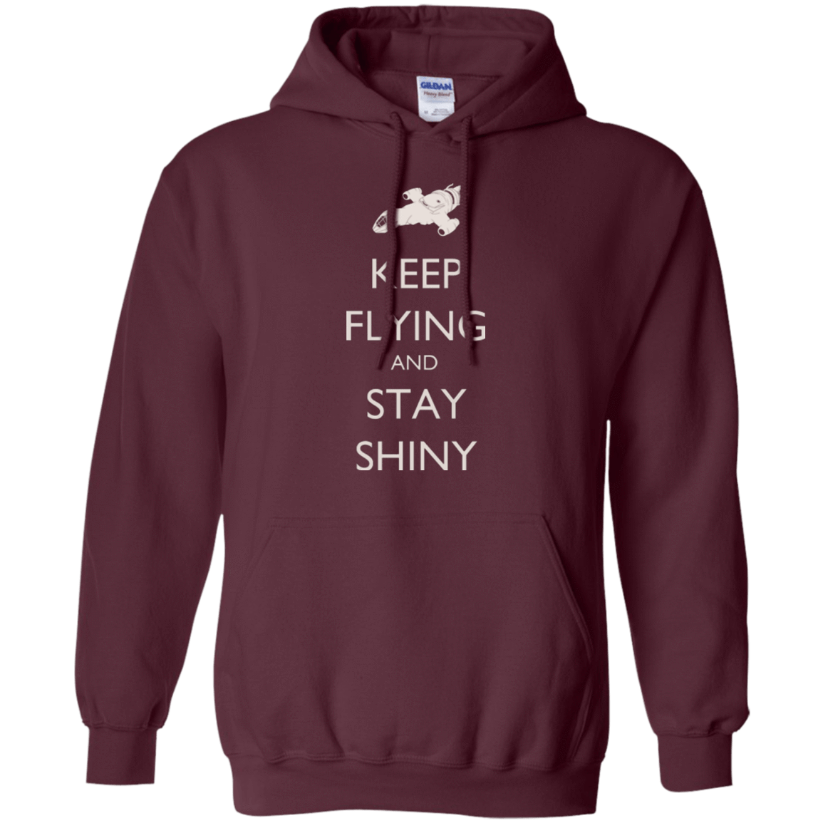 Sweatshirts Maroon / Small Stay Shiny Pullover Hoodie