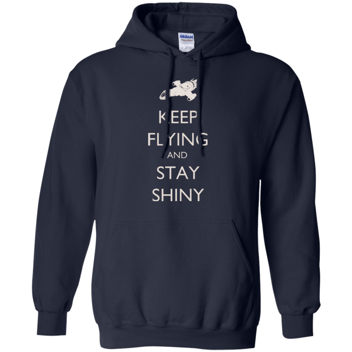 Sweatshirts Navy / Small Stay Shiny Pullover Hoodie