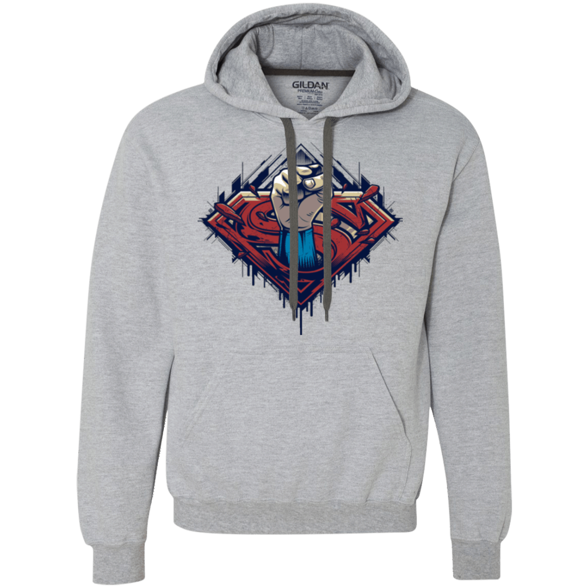 Sweatshirts Sport Grey / Small Steel Hero Premium Fleece Hoodie