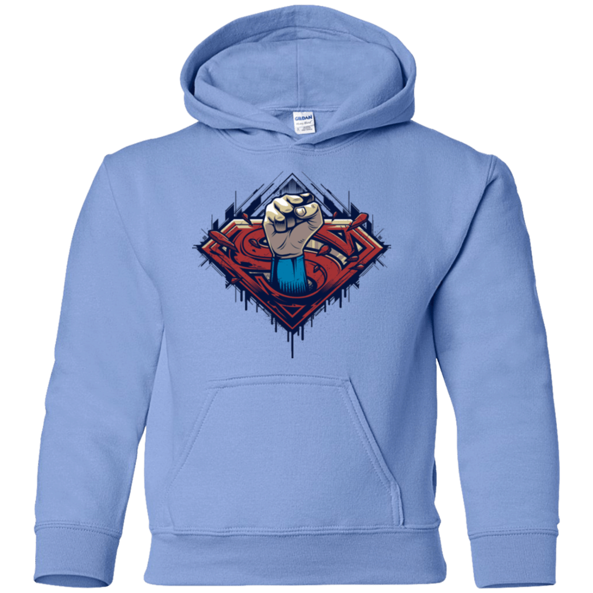 Sweatshirts Carolina Blue / YS Steel Hero Youth Hoodie