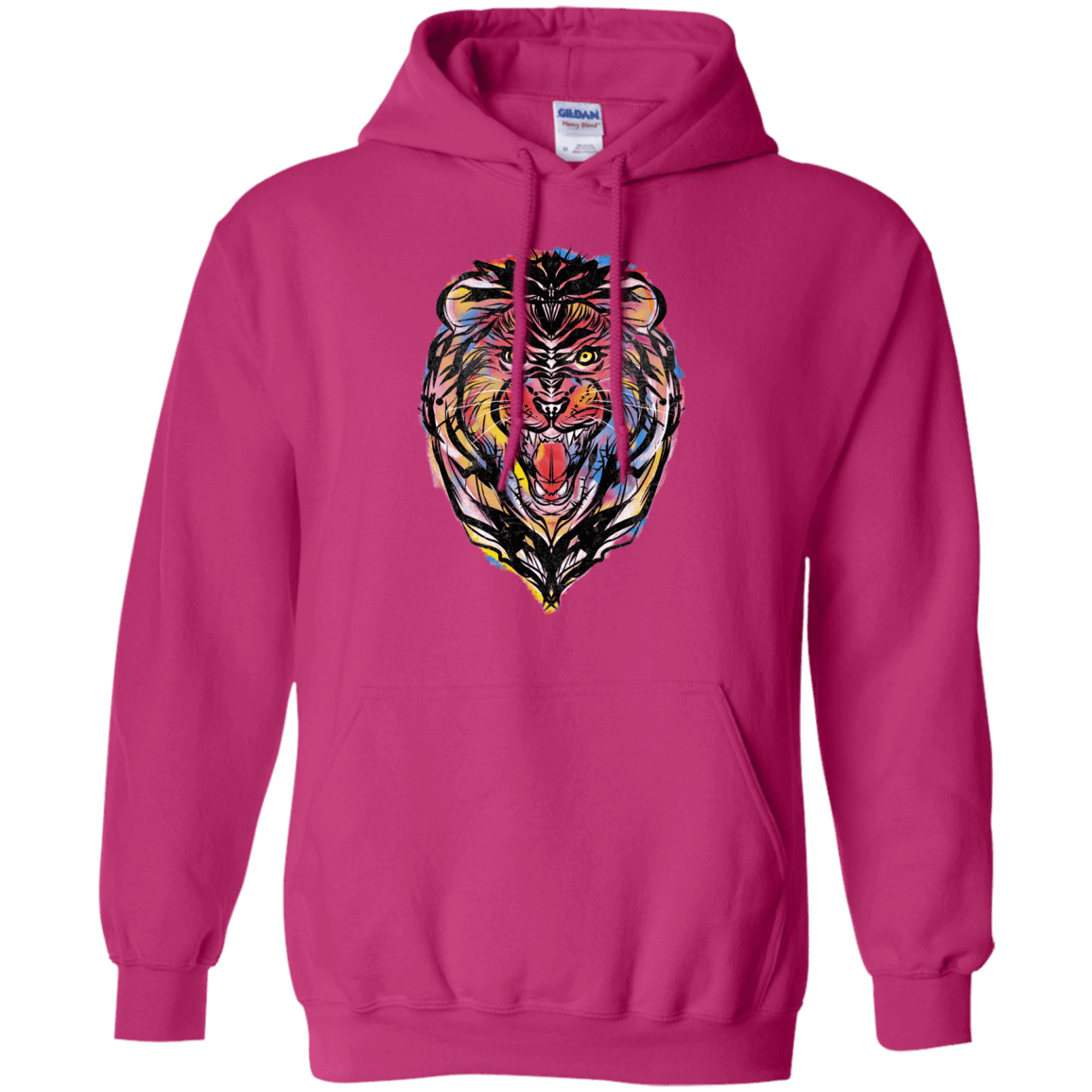 Sweatshirts Heliconia / S Stencil Lion Pullover Hoodie