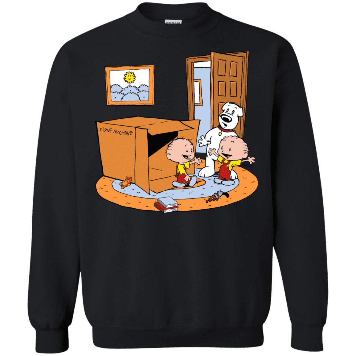 Sweatshirts Black / S Stewie and Brian Crewneck Sweatshirt