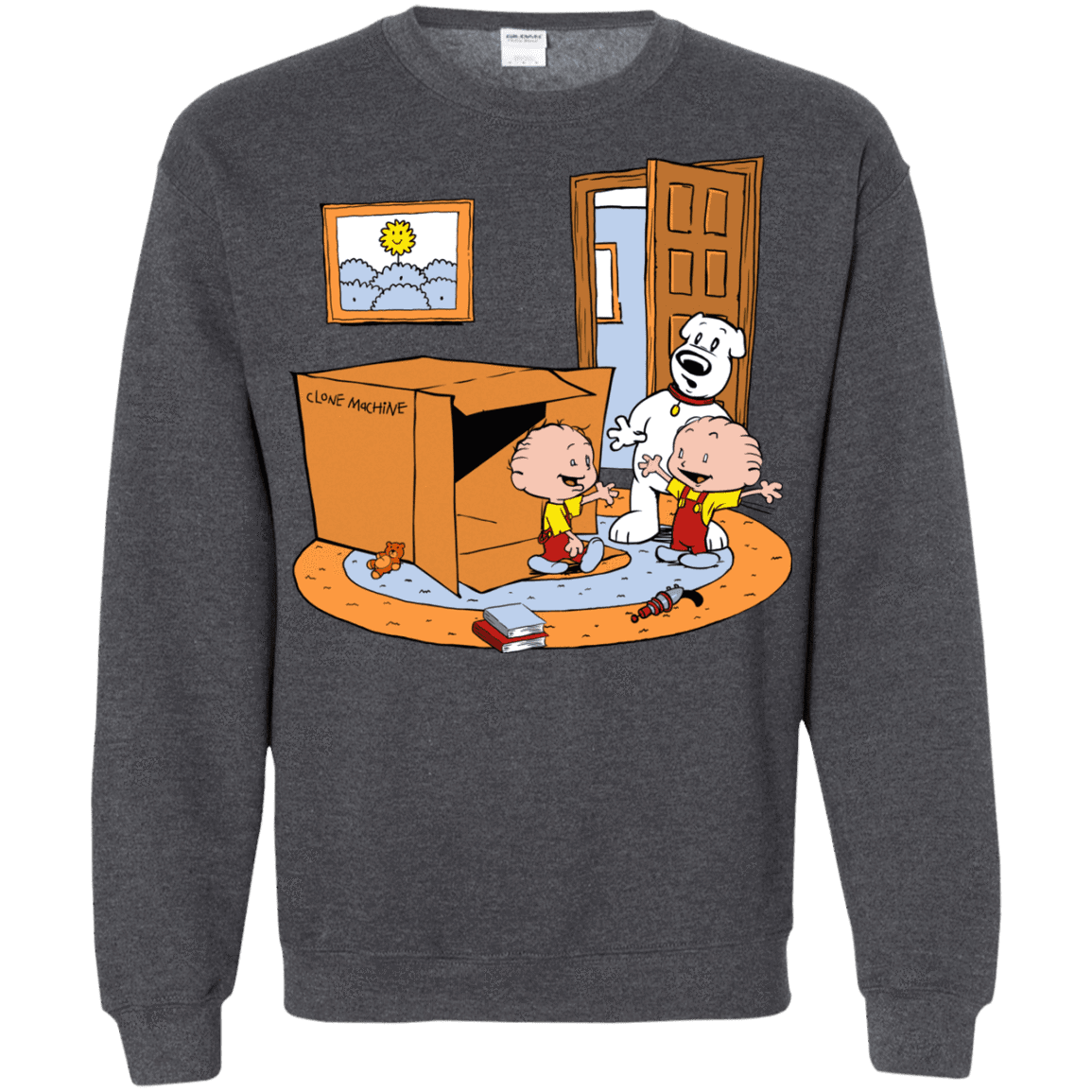Sweatshirts Dark Heather / S Stewie and Brian Crewneck Sweatshirt