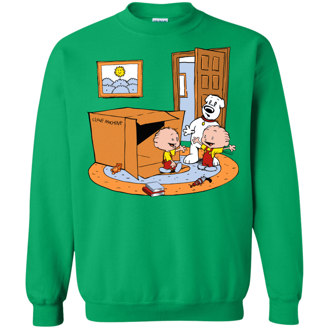 Sweatshirts Irish Green / S Stewie and Brian Crewneck Sweatshirt