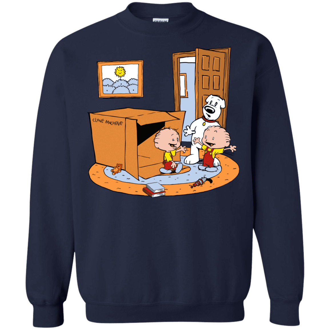 Sweatshirts Navy / S Stewie and Brian Crewneck Sweatshirt