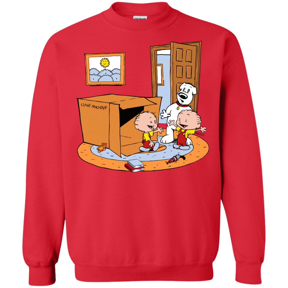 Sweatshirts Red / S Stewie and Brian Crewneck Sweatshirt