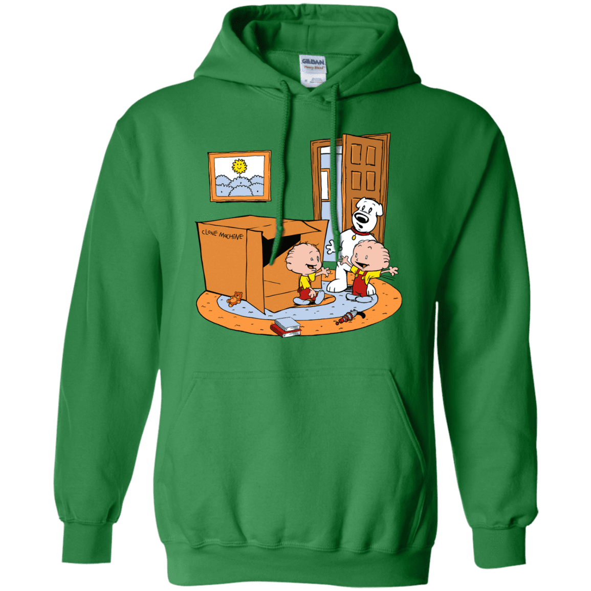 Sweatshirts Irish Green / S Stewie and Brian Pullover Hoodie
