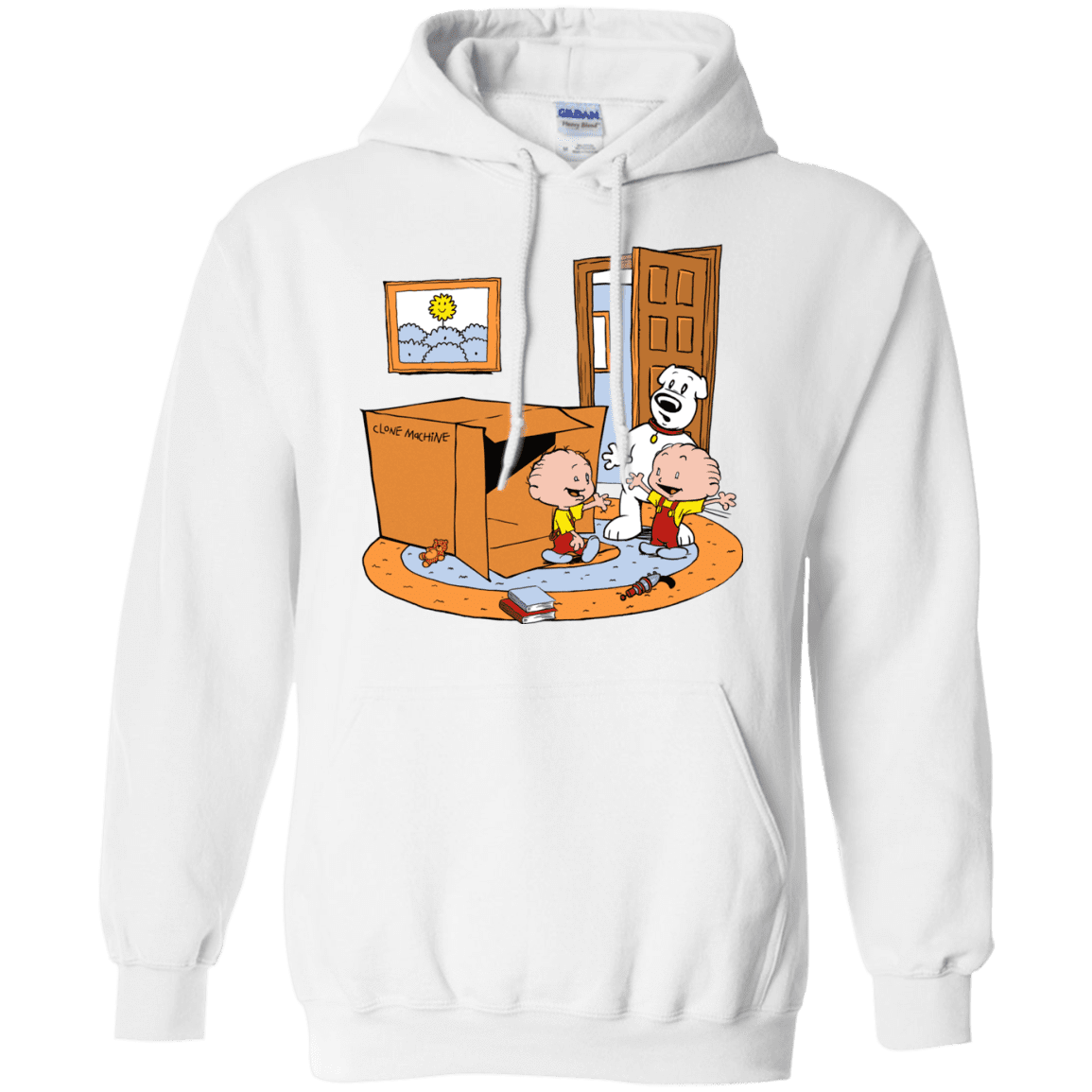 Sweatshirts White / S Stewie and Brian Pullover Hoodie