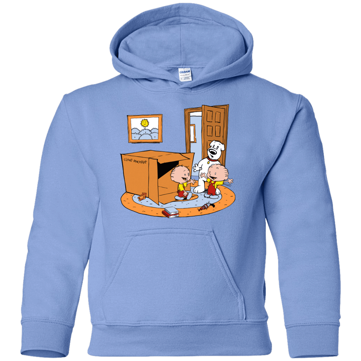 Sweatshirts Carolina Blue / YS Stewie and Brian Youth Hoodie