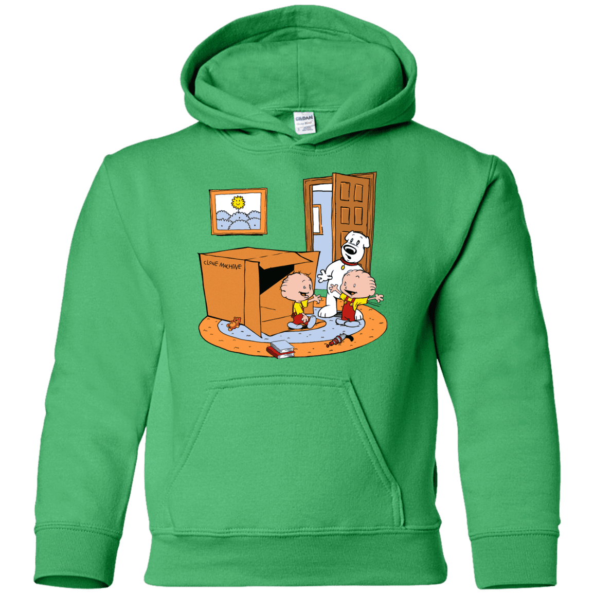 Sweatshirts Irish Green / YS Stewie and Brian Youth Hoodie