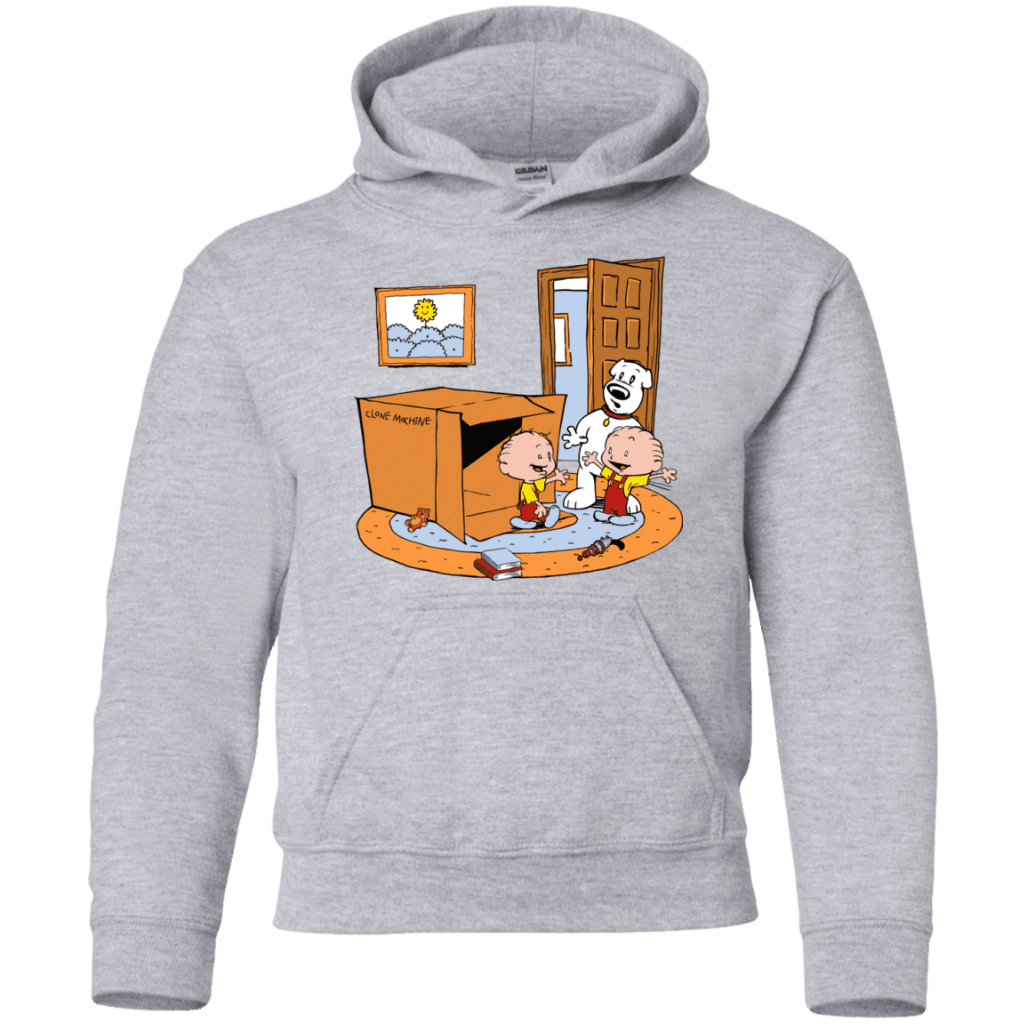 Sweatshirts Sport Grey / YS Stewie and Brian Youth Hoodie