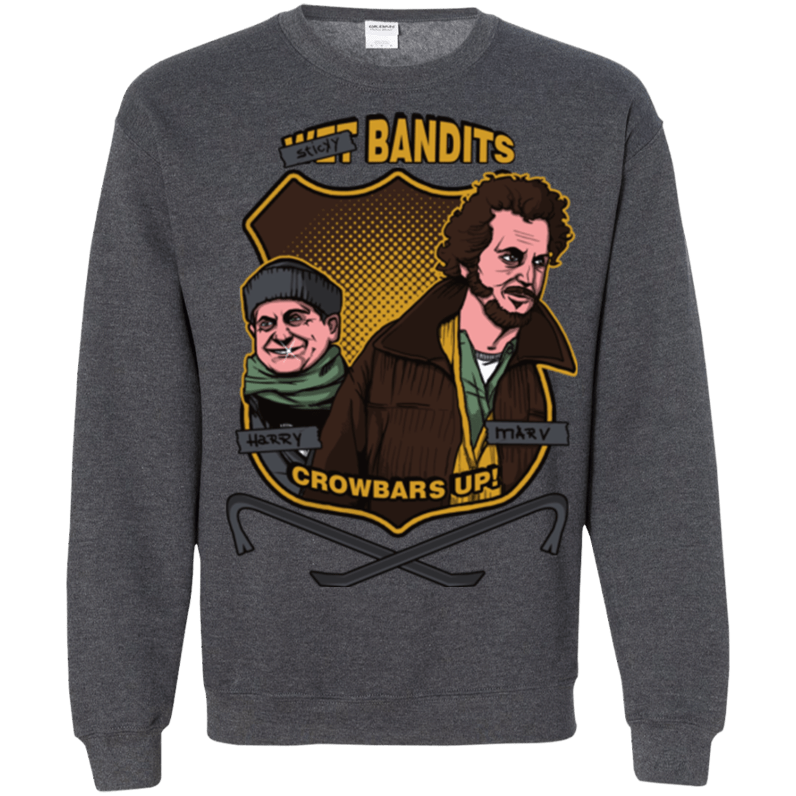 Sweatshirts Dark Heather / Small Sticky Bandits Crewneck Sweatshirt