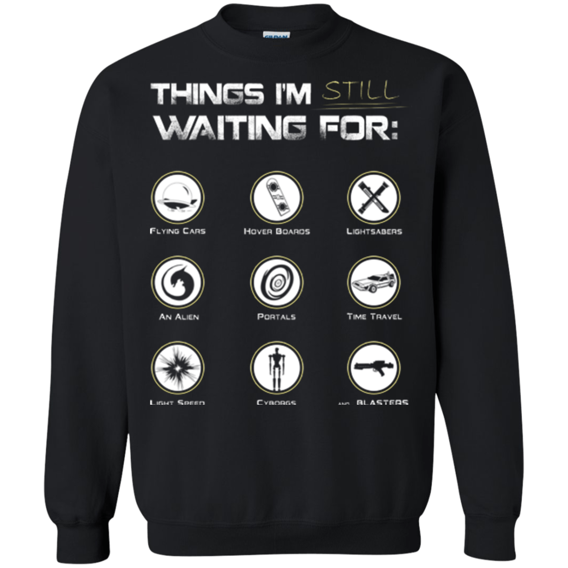 Sweatshirts Black / Small Still Waiting Crewneck Sweatshirt