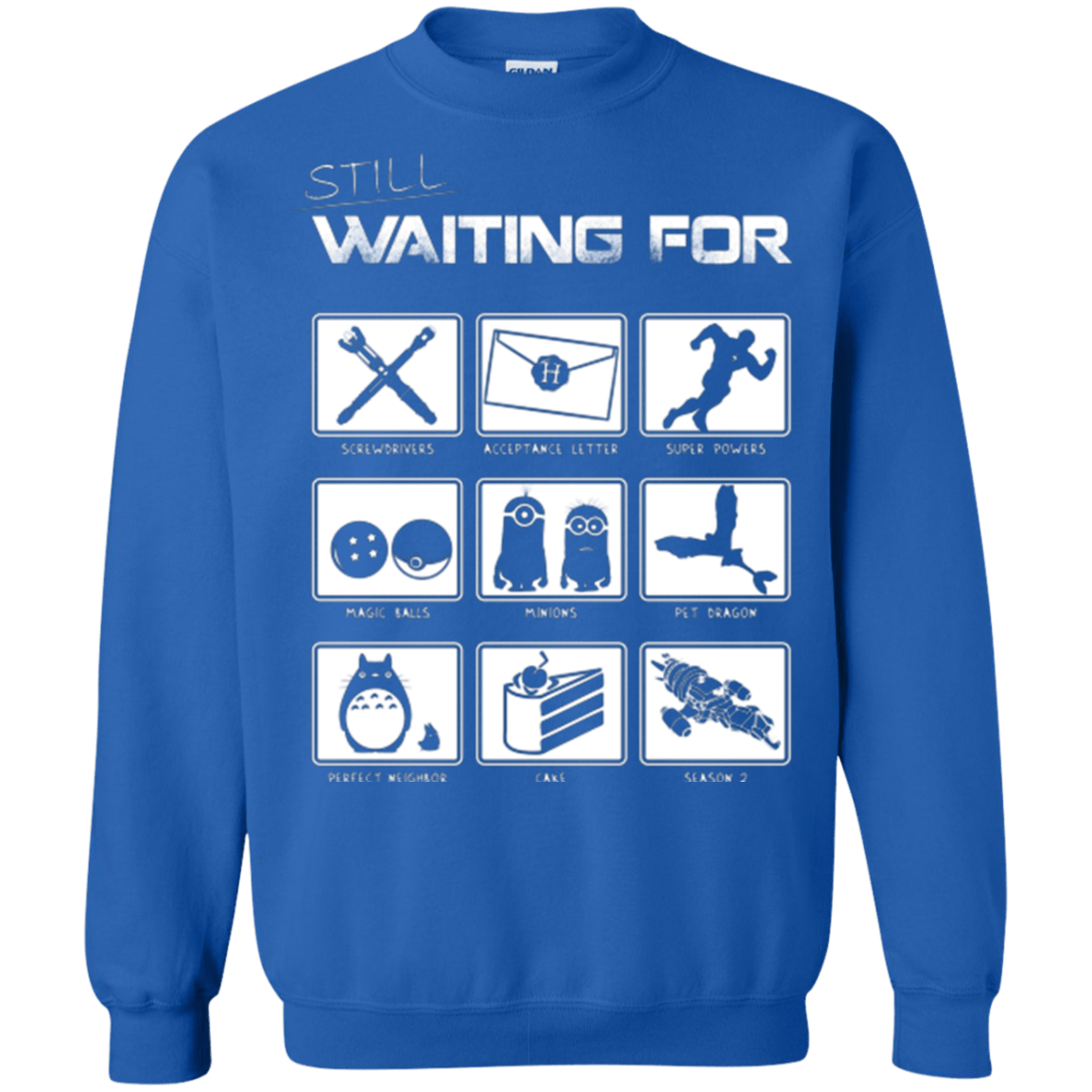 Sweatshirts Royal / Small Still Waiting Part 2 Crewneck Sweatshirt