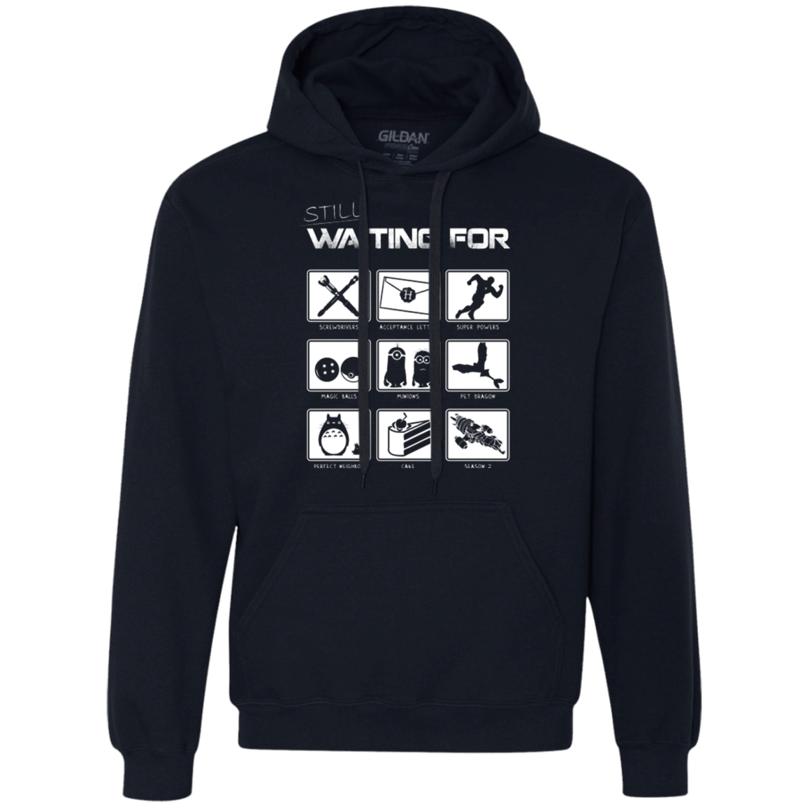 Sweatshirts Navy / Small Still Waiting Part 2 Premium Fleece Hoodie