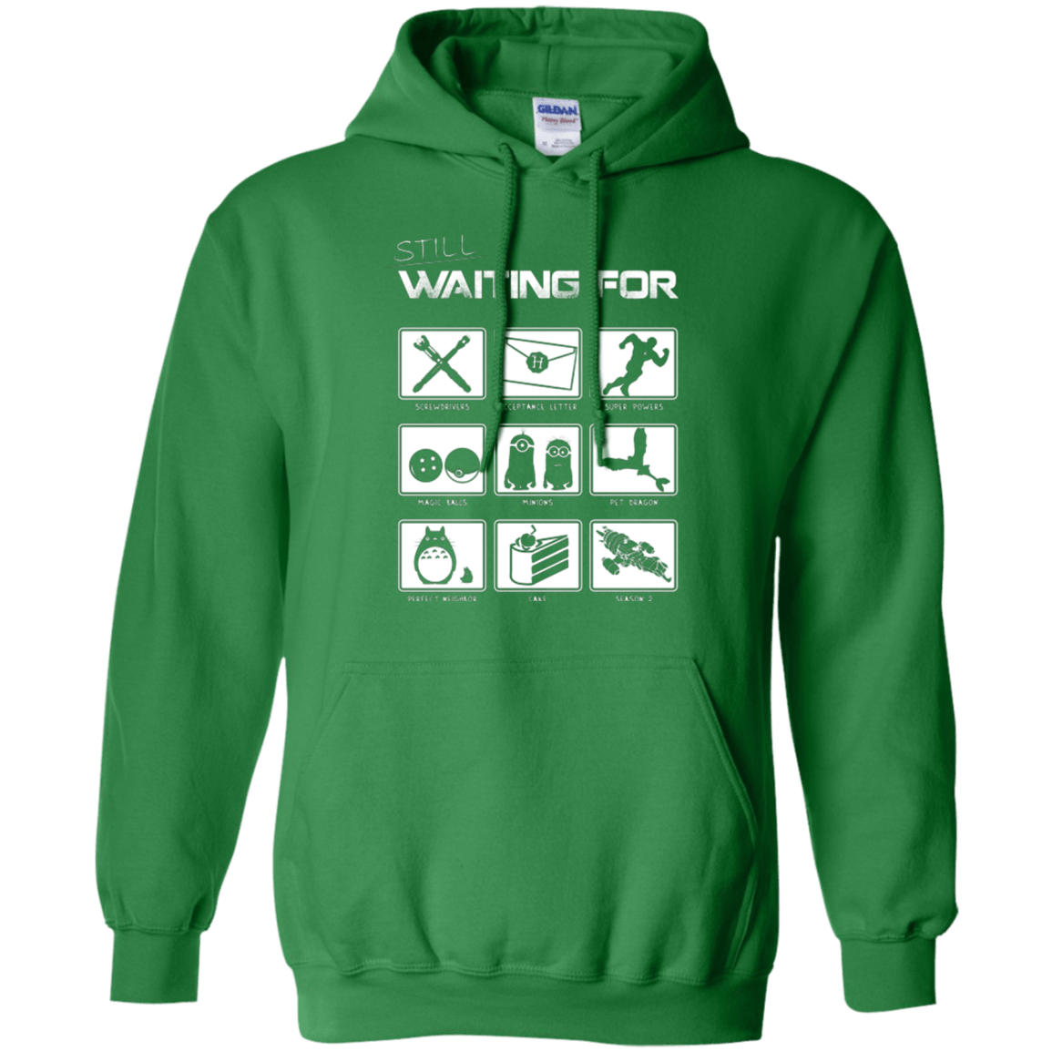 Sweatshirts Irish Green / Small Still Waiting Part 2 Pullover Hoodie