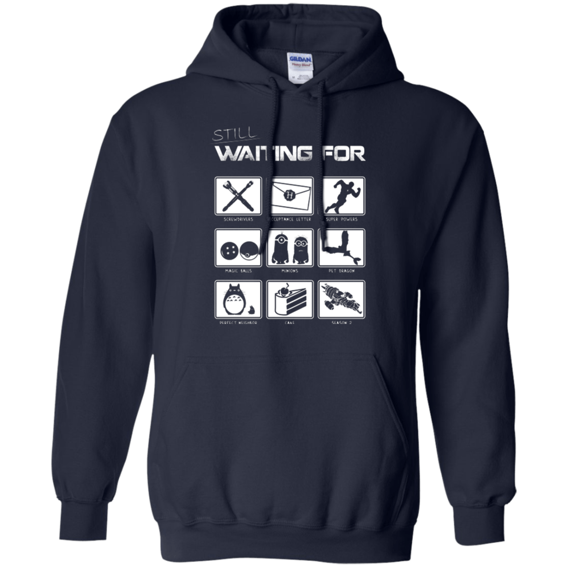 Sweatshirts Navy / Small Still Waiting Part 2 Pullover Hoodie