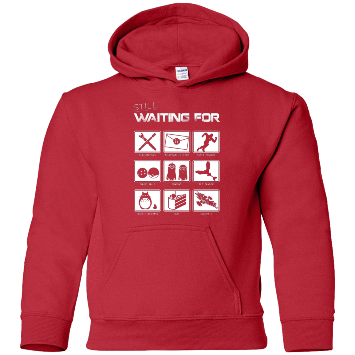 Sweatshirts Red / YS Still Waiting Part 2 Youth Hoodie