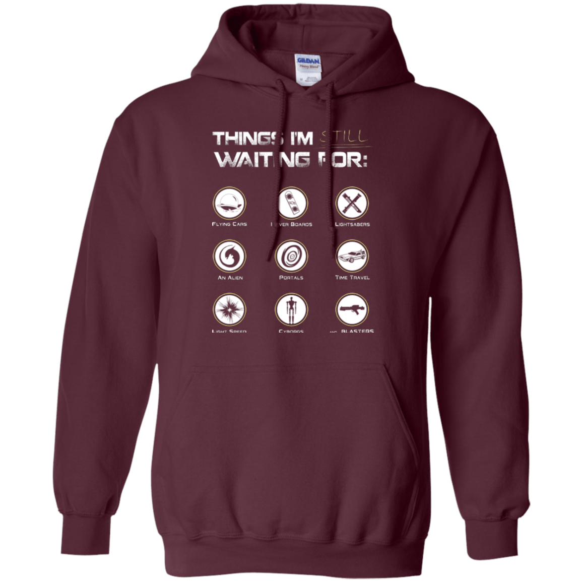 Sweatshirts Maroon / Small Still Waiting Pullover Hoodie