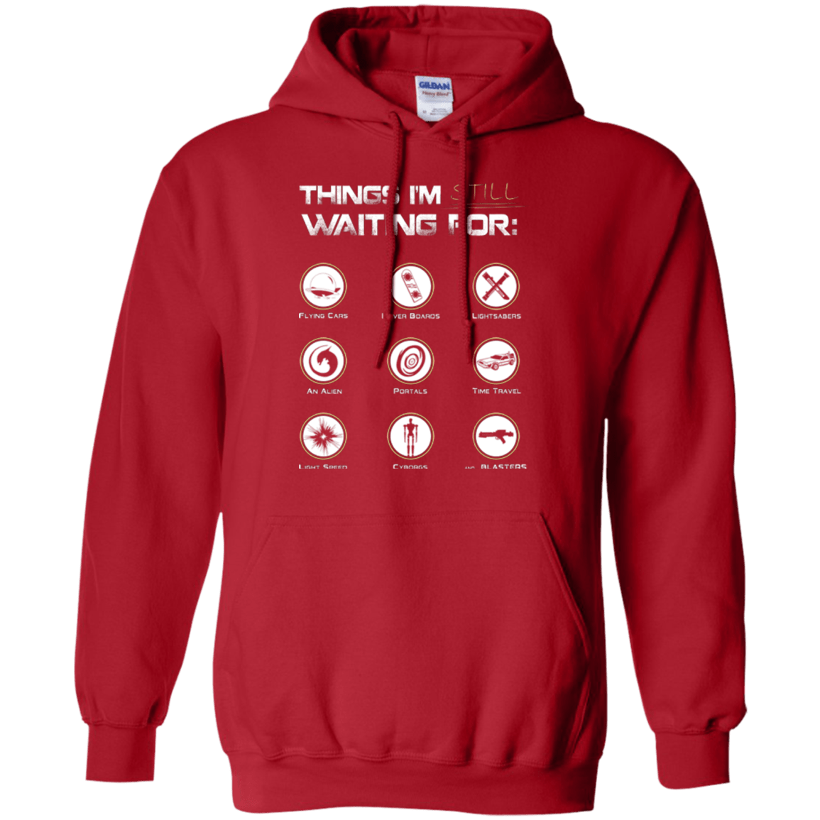 Sweatshirts Red / Small Still Waiting Pullover Hoodie